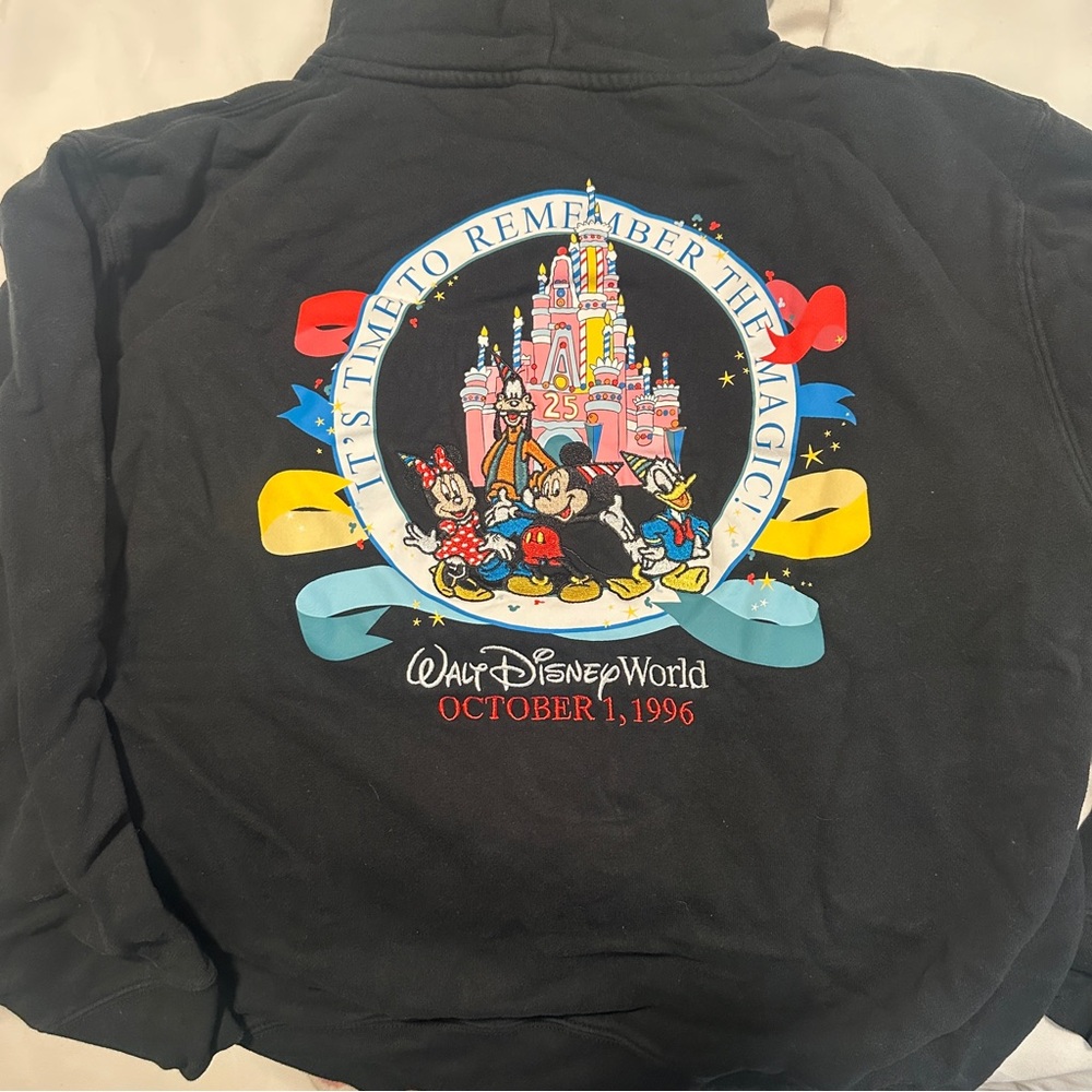 Walt Disney World 25th Anniversary Black Hoodie - Picture 3 of 3